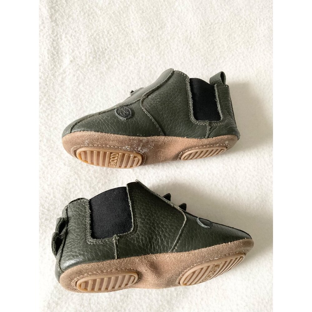 Liewood BEST US7.5 booties Edith Leather Slippers DINOSAUR GREEN WALKER - Picture 3 of 7